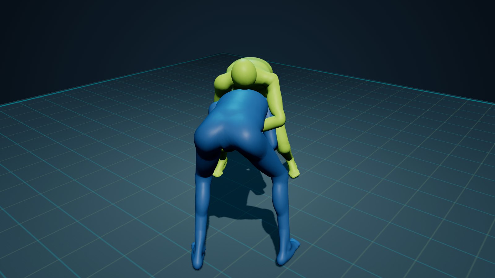 Front Headlock in 3D on the Digitsu Graph