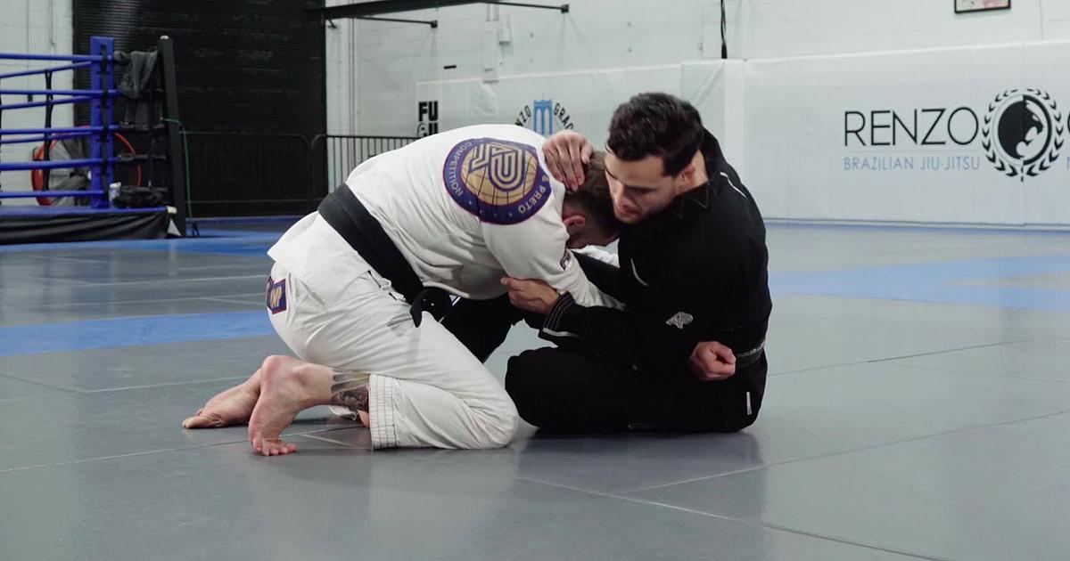 Danny Stolfi sets up the sweep from butterfly guard.