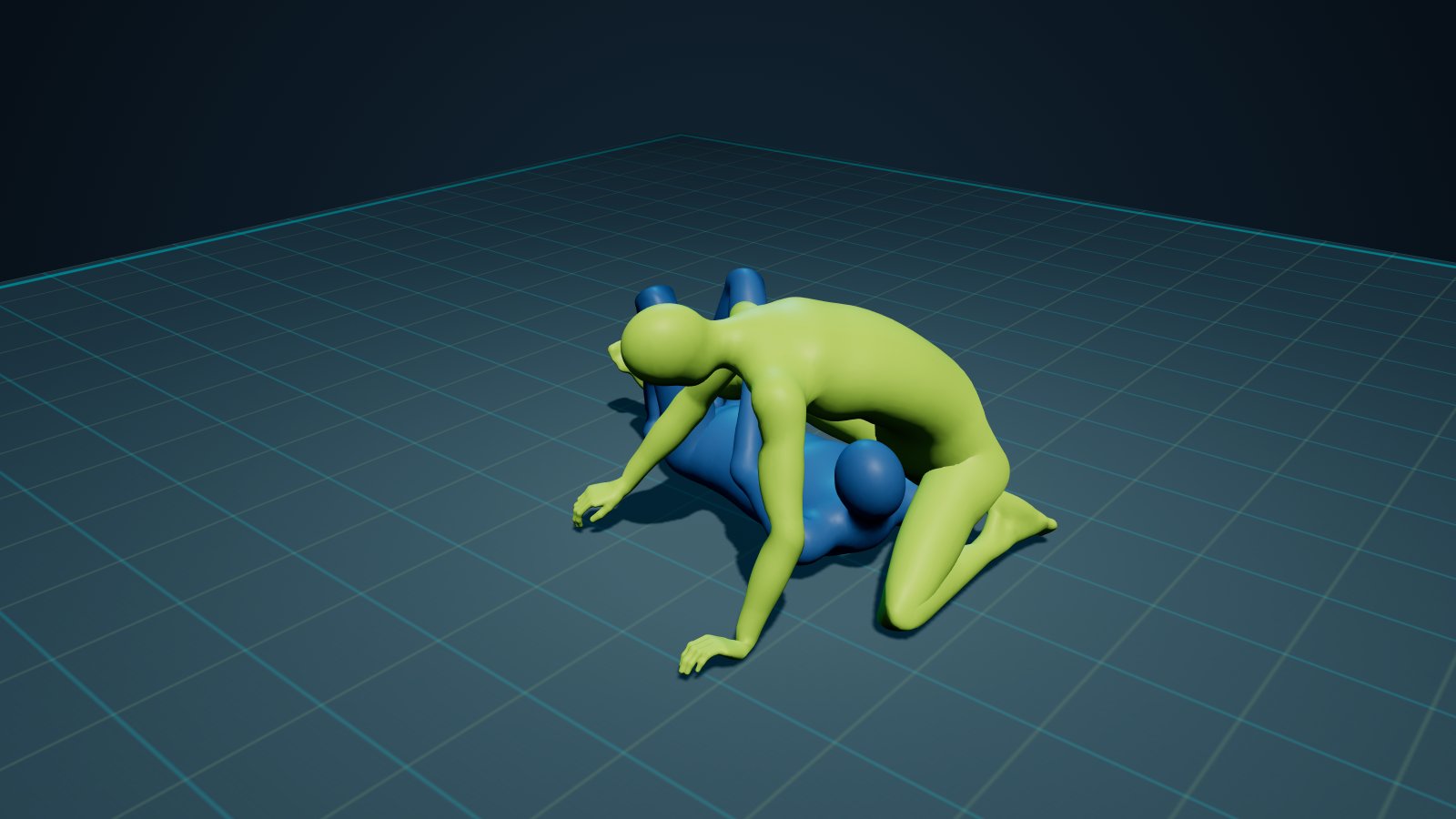 Deep Half Guard in 3D on the Digitsu Graph