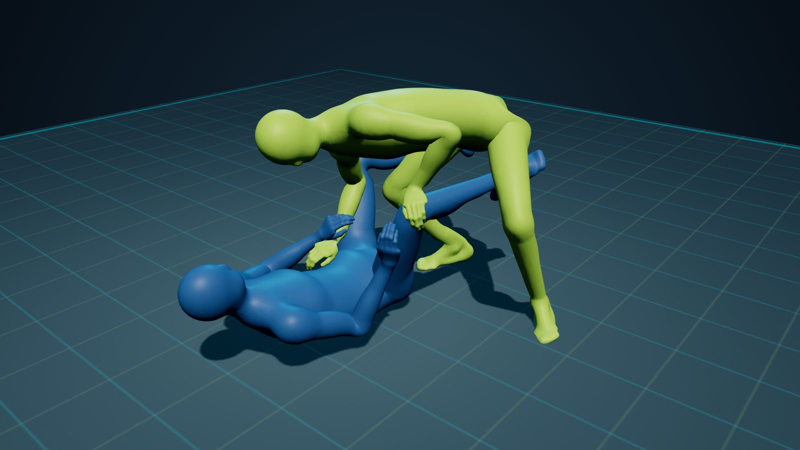 Knee Cut Pass in 3D on the Digitsu Graph