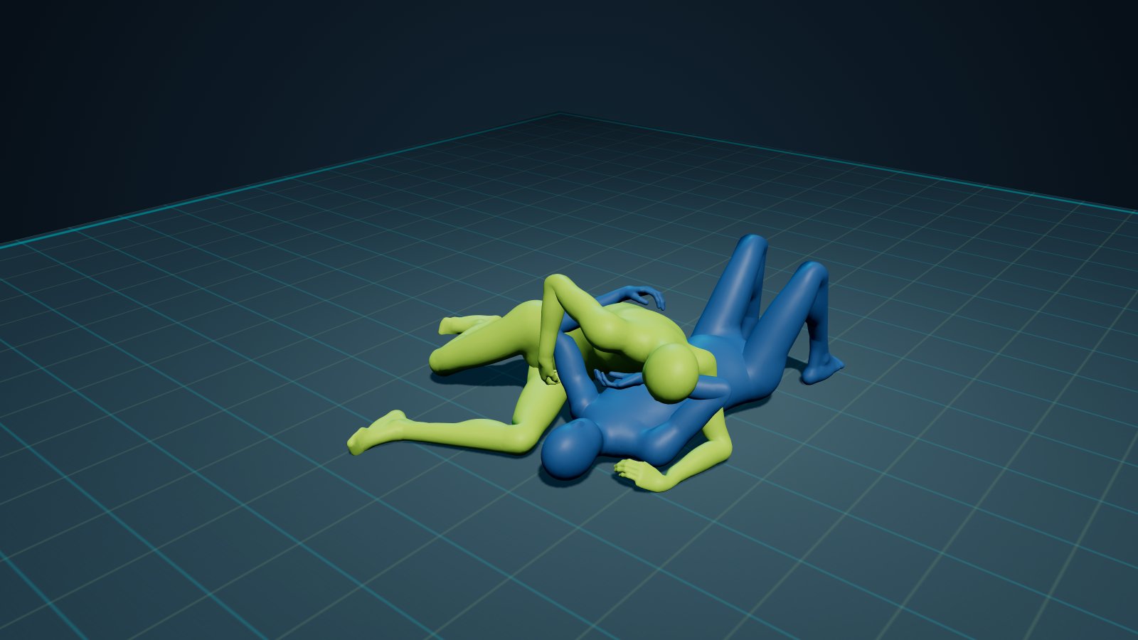 Kuzure Kesa Gatame in 3D on the Digitsu Graph