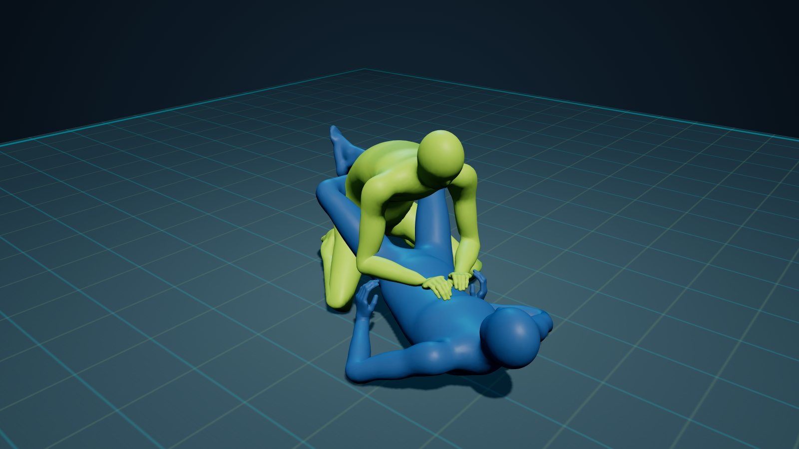 Closed Guard in 3D on the Digitsu Graph