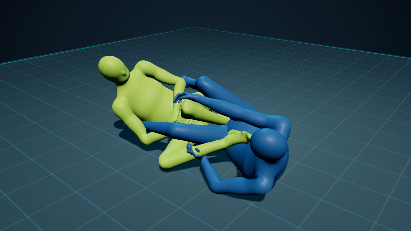 Ashi Garami in 3D on the Digitsu Graph