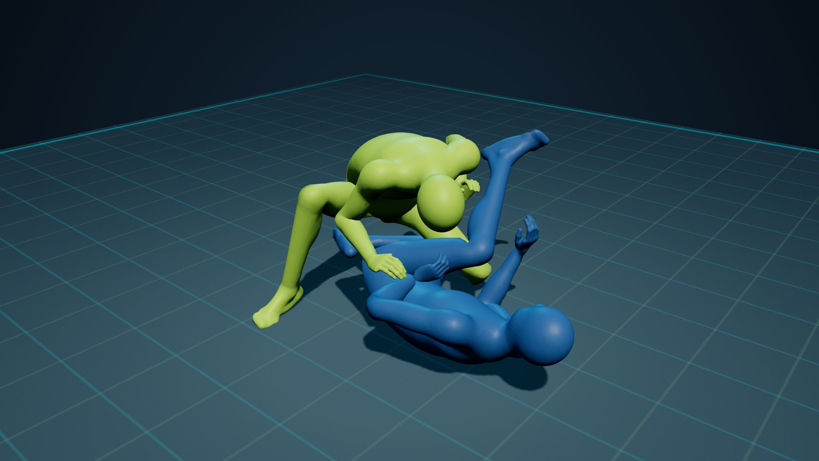 Leg Drag Pass in 3D on the Digitsu Graph