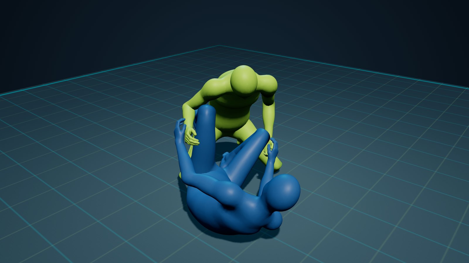 Half Guard in 3D on the Digitsu Graph