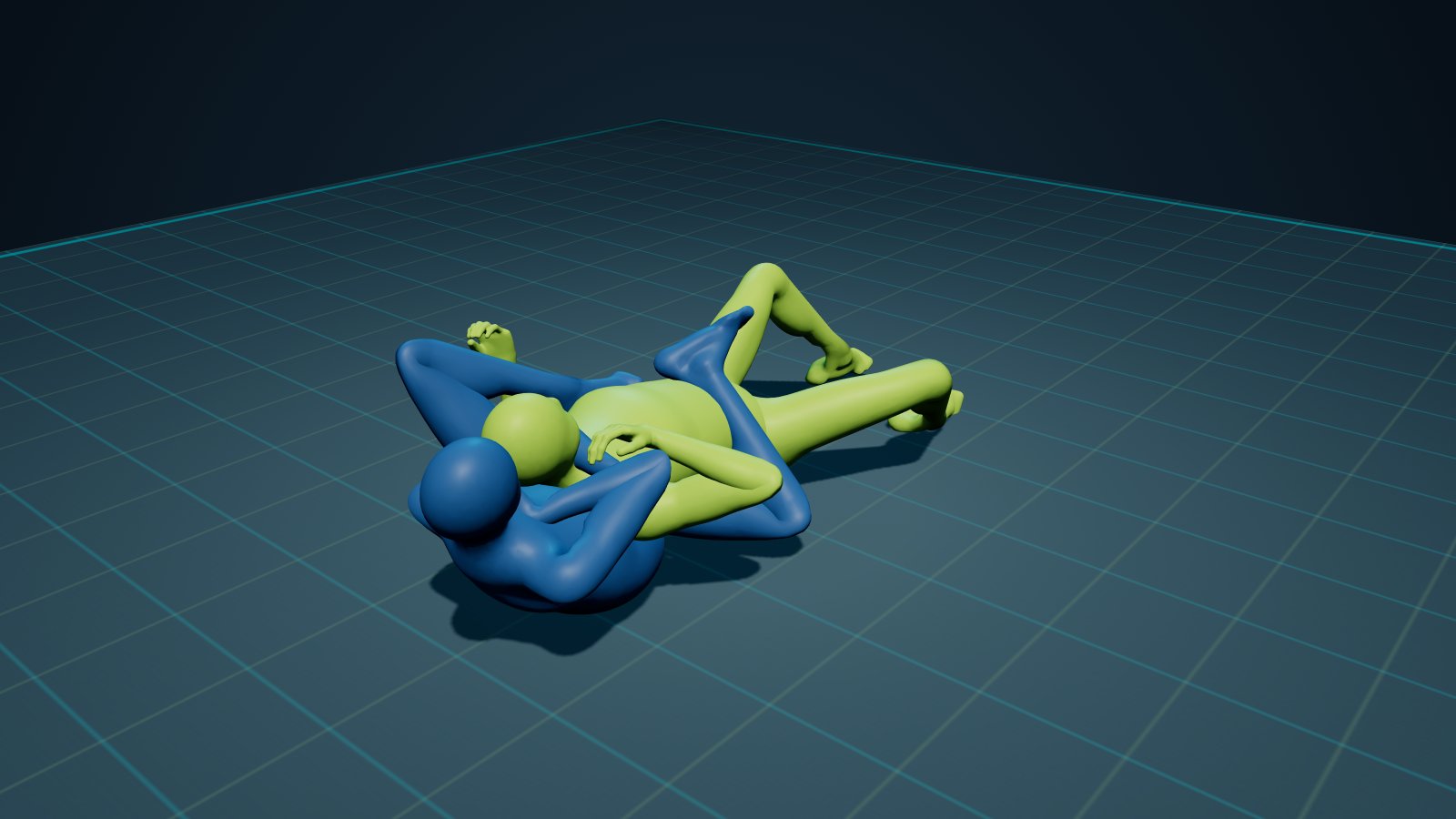 Rear Naked Choke in 3D on the Digitsu Graph